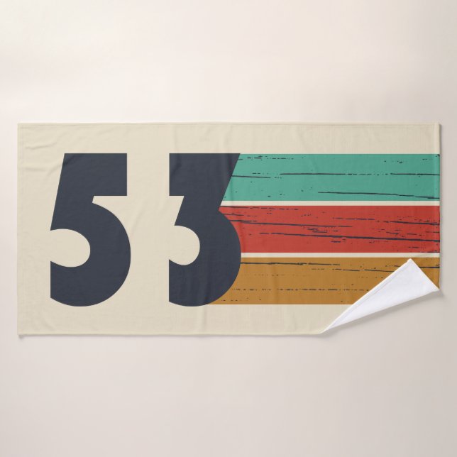 né en 1953 anniversaire vintage (Serviette de bain)