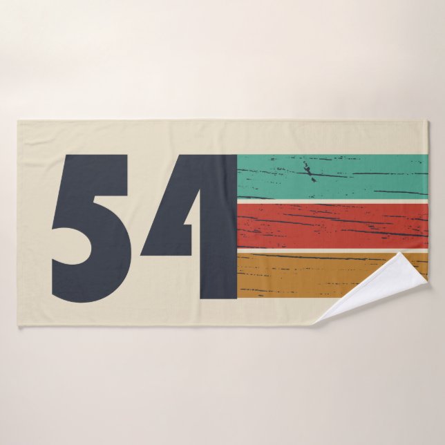 né en 1954 anniversaire vintage (Serviette de bain)