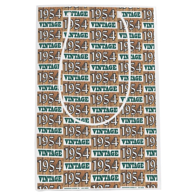 Né en 1954 sac cadeau moyen (Devant)