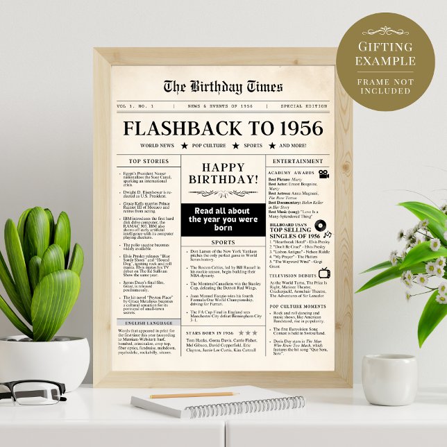 Né en 1956 Fun Journal (Créateur téléchargé)