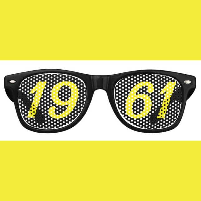 Né en 1961 Lunettes de soleil amusantes pour 65e a (Créateur téléchargé)