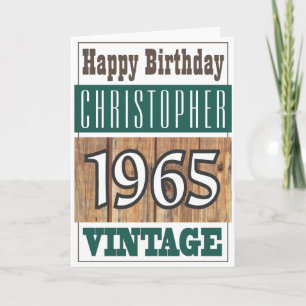 Né en 1965 Carte de voeux