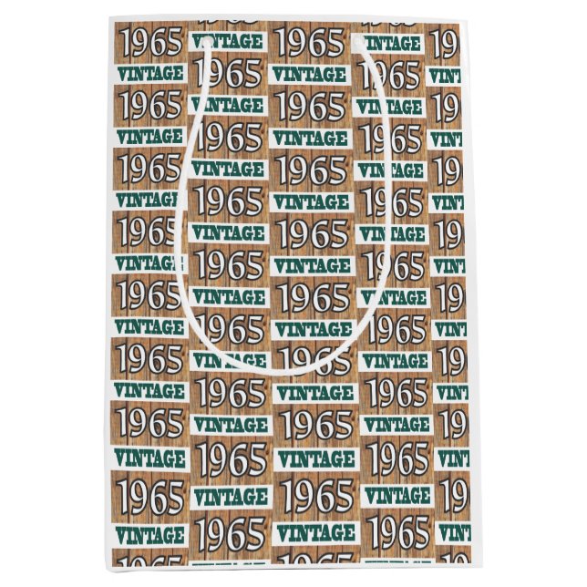 Né en 1965 sac cadeau moyen (Devant)