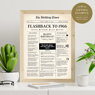 Né en 1966 Faux journal