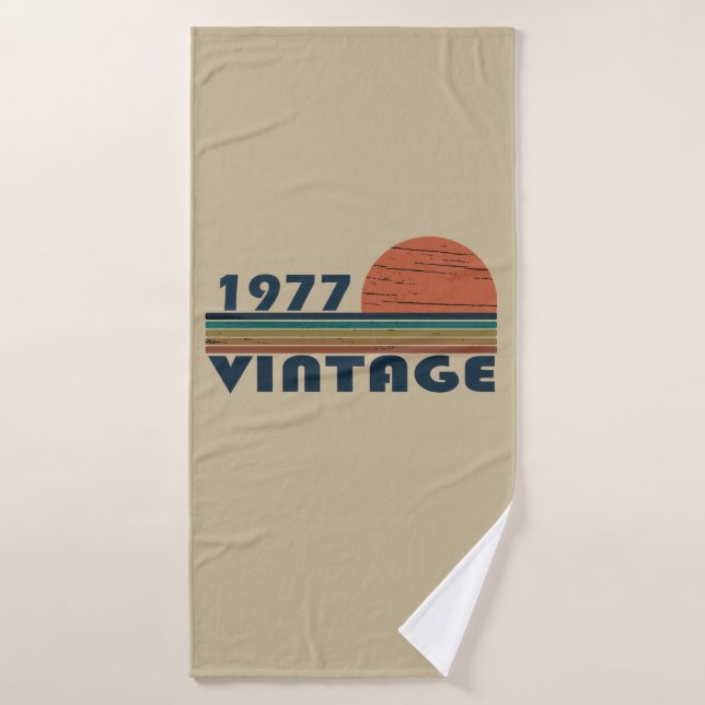 Né en 1977 cadeau d'anniversaire vintage (Serviette de bain)