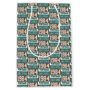 Né en 1984 sac cadeau moyen