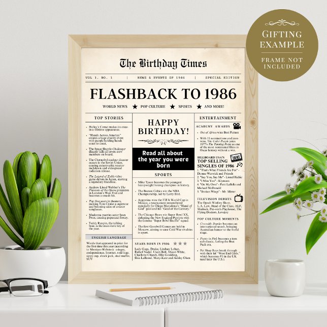 Né en 1986 Fun Newspaper (Créateur téléchargé)