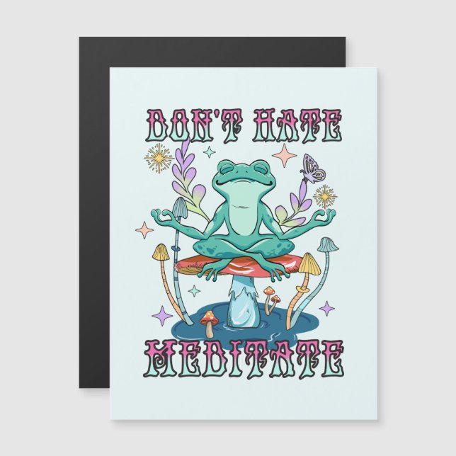 "Ne haïssez pas, méditez" | Grenouille pacifique e (Devant / Derrière)