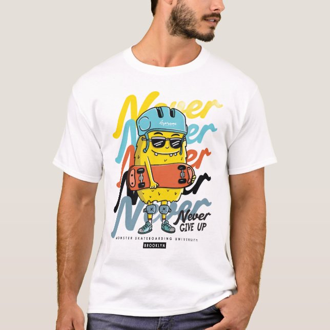Ne jamais abandonner le t-shirt (Devant)