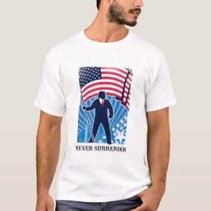 Ne jamais abandonner le T-shirt Trump 2024 pour ho
