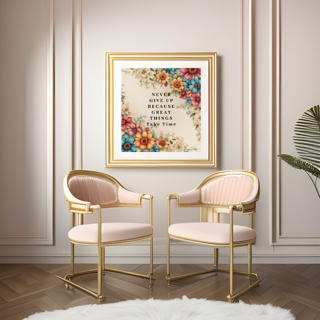 Ne jamais abandonner l'impression photo (Never Give Up Photo Print)