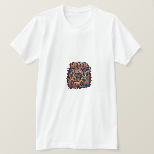 Ne Jamais Abandonner. T-Shirt décision (Design devant)