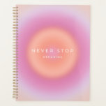 Ne jamais cesser de rêver<br><div class="desc">Never Stop Dreaming - citations inspirantes et motivantes - Typographie - gradient pastel/ aura.</div>