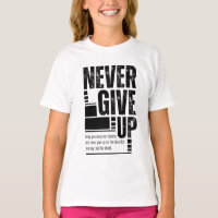 Ne jamais donner le T-shirt motivationnel de l'enf