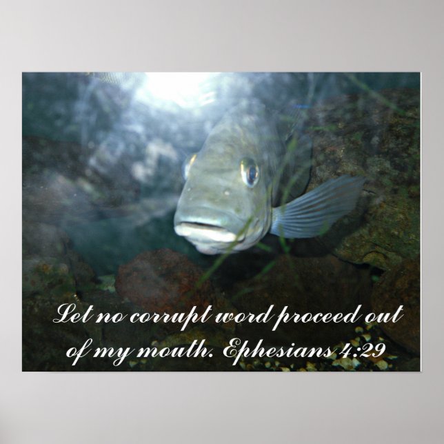 Ne laissez pas les mots corrompus poster (Devant)