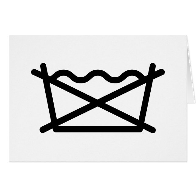 NE LAVEZ PAS ! (Devant horizontal)