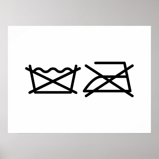 NE LAVEZ PAS ! NE REFROIREZ PAS ! POSTER (Devant)