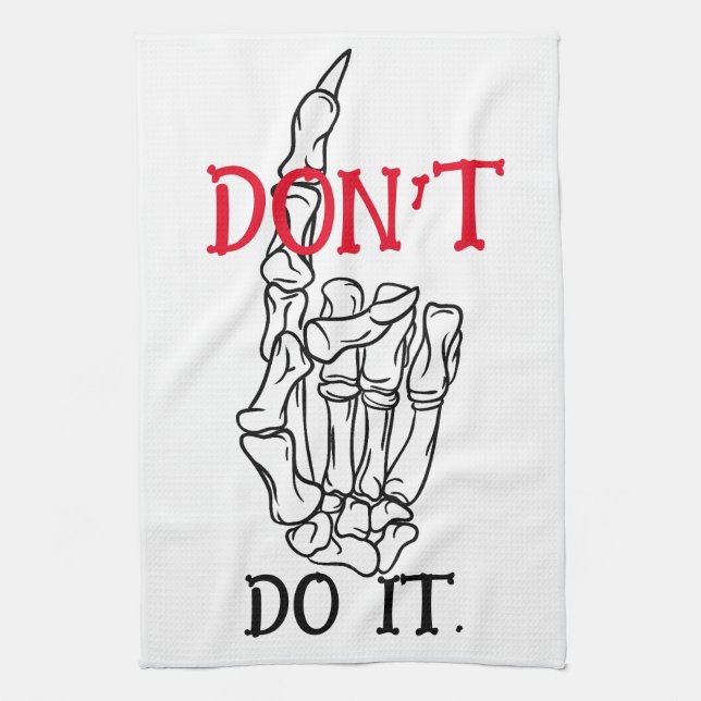 NE LE FAIS PAS serviette de cuisine (Vertical)
