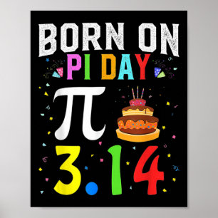 Né Le Jour Du Pi Anniversaire Décorations Joyeuses