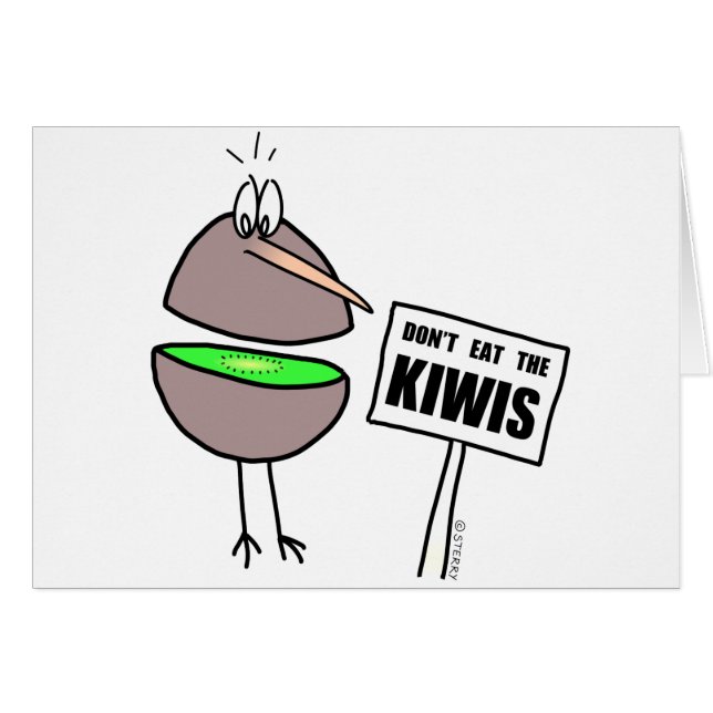 Ne mangez pas les kiwis (Devant horizontal)