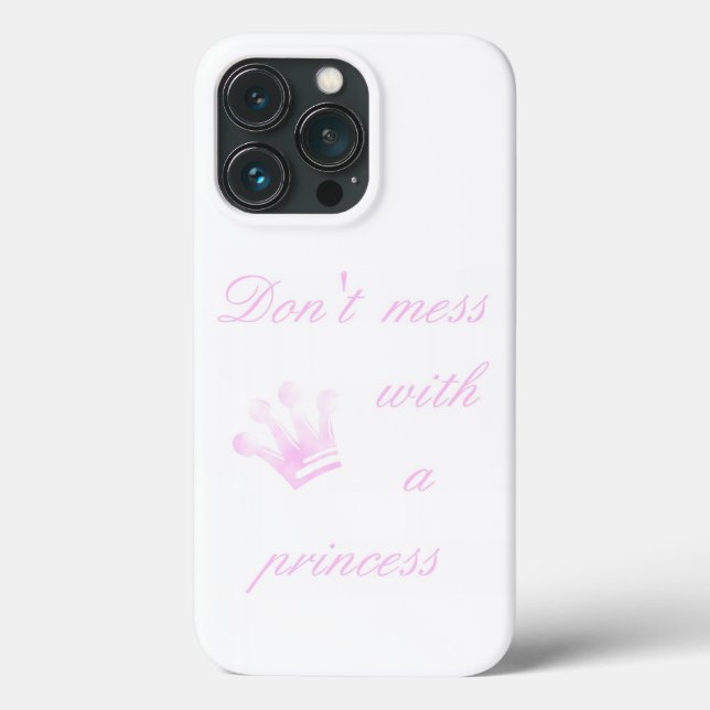 Ne manquez pas avec une princesse - coque iphone b (Verso)