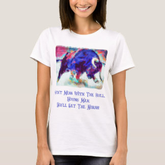 Ne manquez pas la T-shirt blanche des femmes Bull