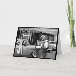 Ne marchez pas devant ma carte de voeux