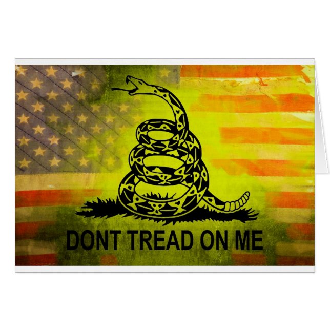 Ne marchez pas sur moi le drapeau américain de (Devant horizontal)