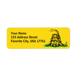 Ne marchez pas sur moi les étiquettes de adresse
