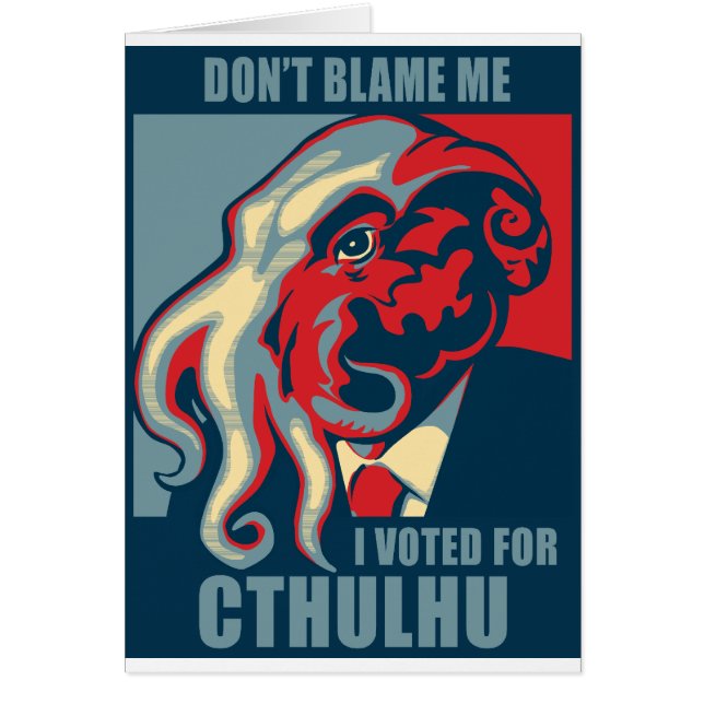 Ne me blâmez pas, j'a voté pour Cthulhu (Devant)