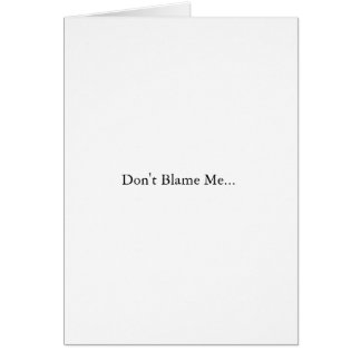 Ne me blâmez pas… (John Kerry)