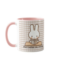 Ne me dérange pas tasse de café lapin