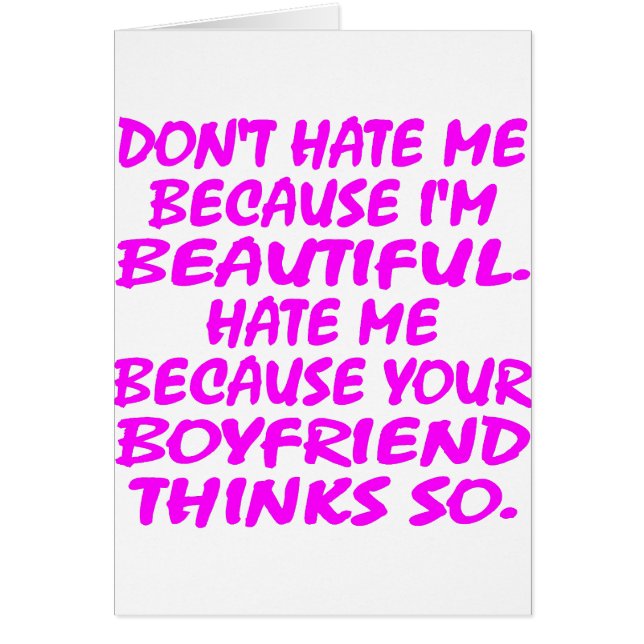 Ne me détestez pas puisque je suis beau (Devant)