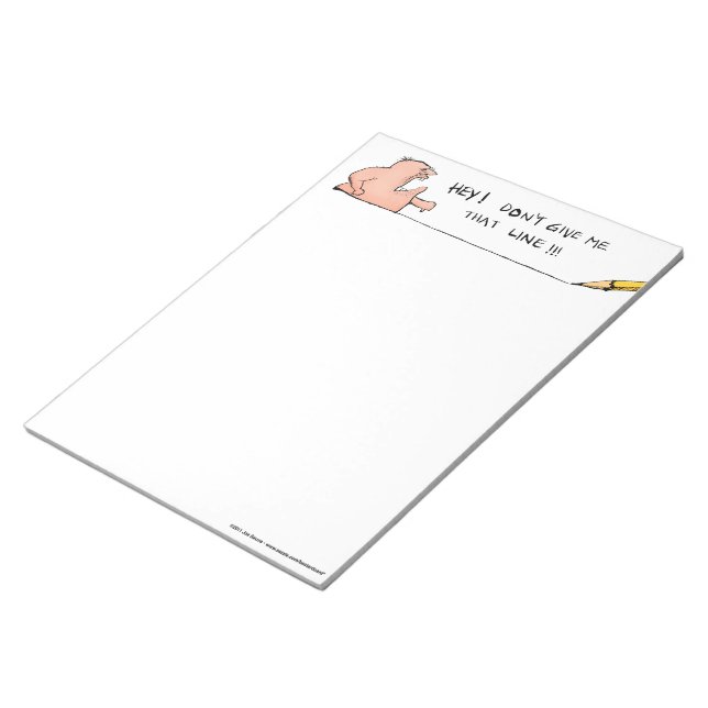 Ne me donnez pas ce bloc-notes à griffonner (Incliné)