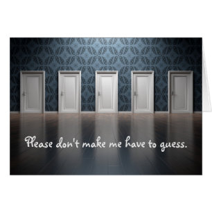 "Ne me fais pas deviner" Relation Réparation perso