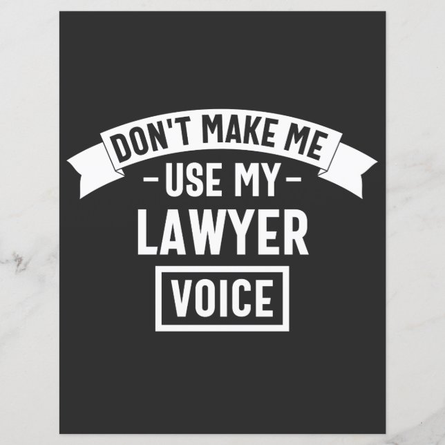 Ne me fais pas utiliser ma voix d'avocat (Devant)