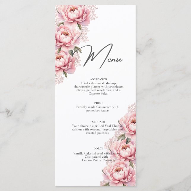 Ne me faites pas rougir les menus (Devant)