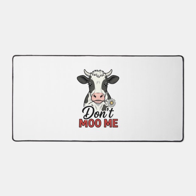 Ne me moo pas drôle vache gravure vintage (Recto)