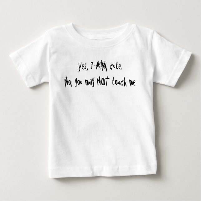Ne me touchez pas au T-shirt Toddler (Devant)