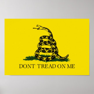 Ne me touchez pas (drapeau de Gadsden) Poster du T
