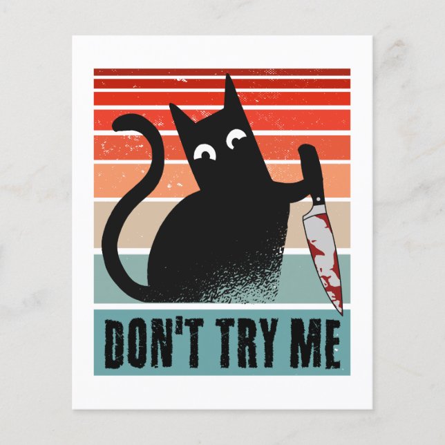 Ne m'essayez pas, Moody Cat avec un couteau Invita (Devant)