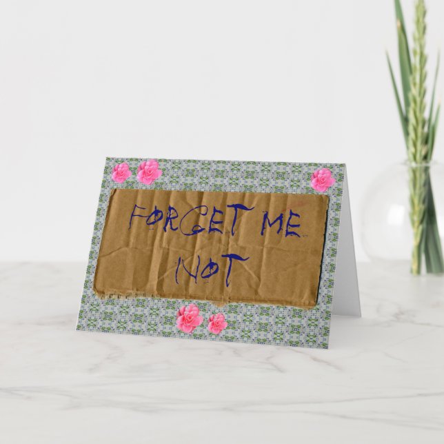 Ne m'oubliez pas carte "Style mendiant" (Devant)