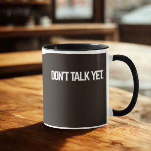 Ne parlez pas encore Mug   Funny Introvert Coffee 