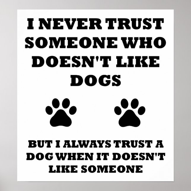 Ne pas aimer les gens drôle Poster (Devant)