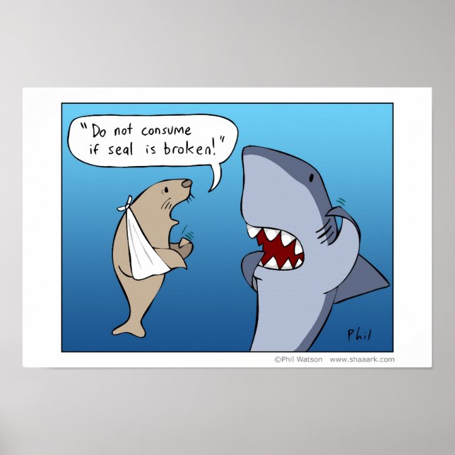 Ne pas consommer si le sceau est brisé - Poster (Devant)