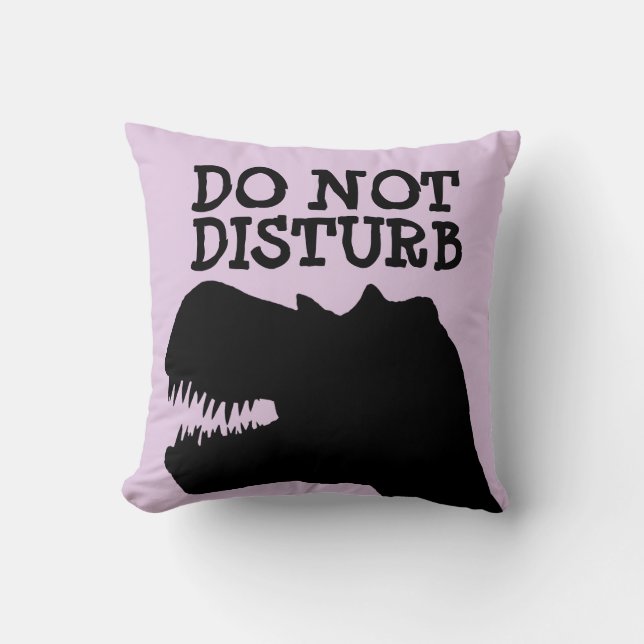 NE PAS DÉTURBER DINOSAUR COUSSINS FUNNY (Recto)
