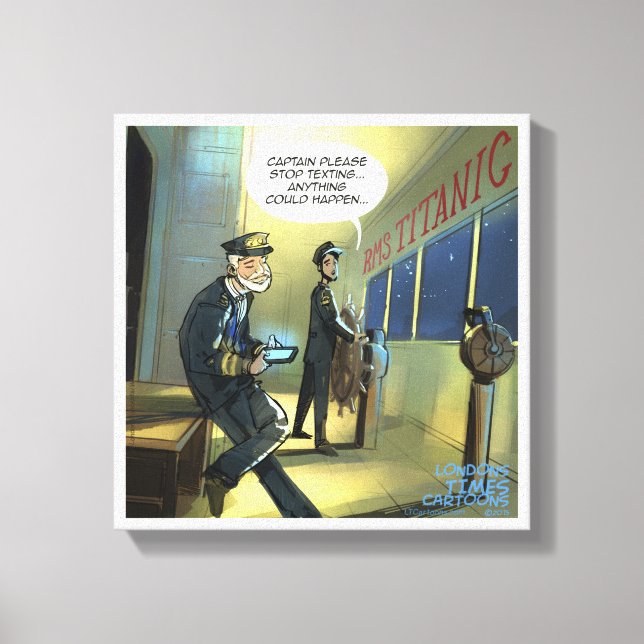 Ne pas écrire et Titanic Drôle toile Imprimer (Recto)