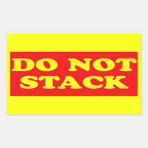 Ne pas empiler le Étiquette d'expédition