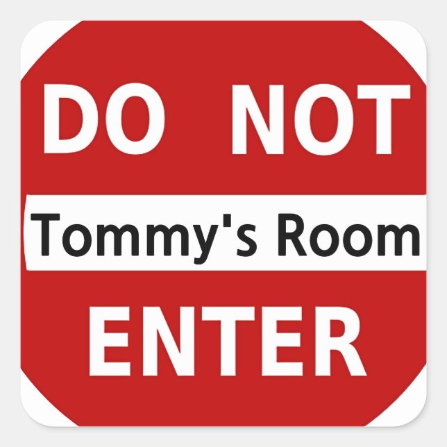 Ne pas entrer Sticker (Devant)