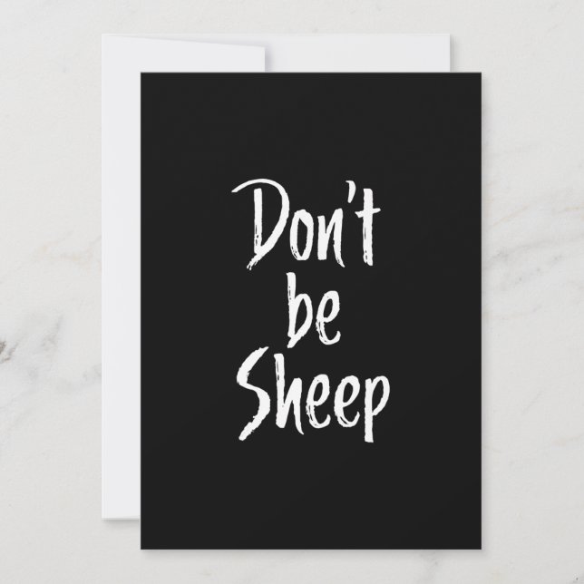 Ne pas être des moutons | Citations d'Humour à pro (Devant)